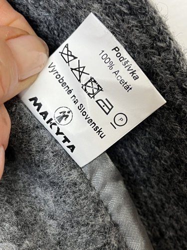 Vlněný kabát Made in Slovensko 60 % vlna