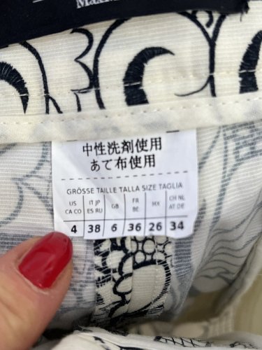 Kalhoty Max Mara s podílem bavlny a elastanu