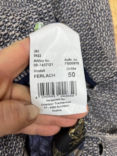 Sportovní sako Alpin 85 % bavlna 25 % len