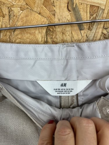 Dětské kalhoty H&M 78 % bavlna 22 % len
