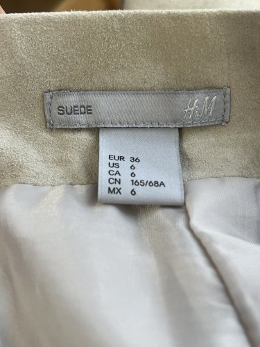 Kožená sukně H&M 100 % kůže