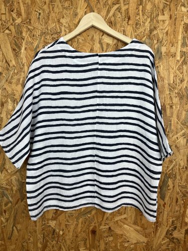 Oversize tunika Made in Italy 100 % len