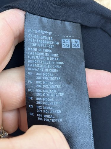 Košile Uniqlo 80 % modal
