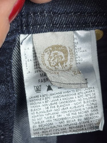 Skinny džíny Diesel 98 % bavlna