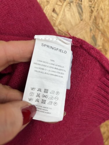 Vlněný svetr Springfield 100 % vlna