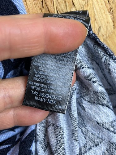 Lněné šaty Marks&Spencer 55 % len 45 % viskoza