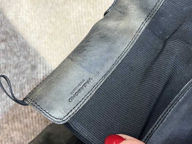 Kotníkové boty Vagabond 100 % kůže