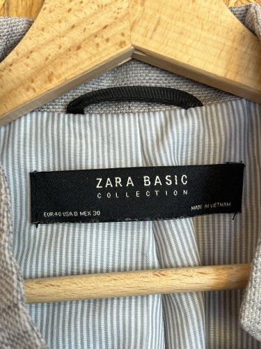 Přírodní sako ZARA 60 % bavlna 40 % len