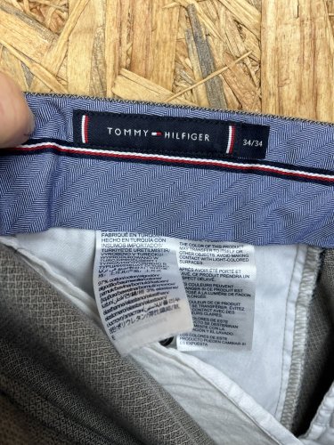 Pánské kalhoty Tommy Hilfiger 97 % bavlna