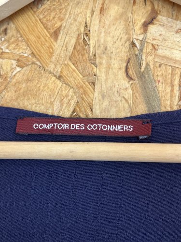 Námořní šaty Comptoir des Cotonniers 100 % viskoza a 100 % lyocel