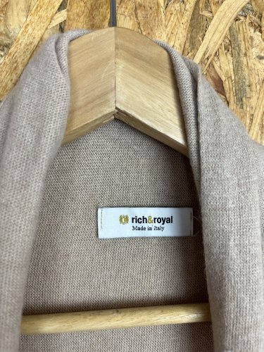 Luxusní kardigan rich&royal 30 % vlna 5 % kašmír