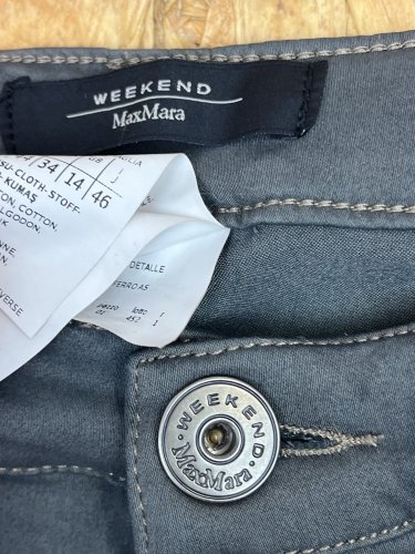 Skinny kalhoty Max Mara 56 % bavlna 41 % modal