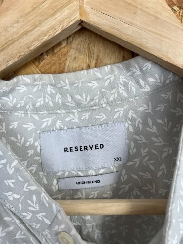 Pánská košile Reserved s pdoílem bavlny a lnu