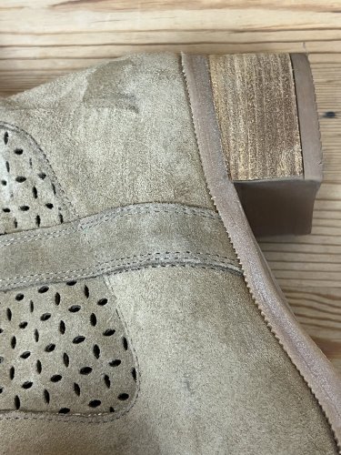 Velurové kozačky Made in Italy 100 % kůže