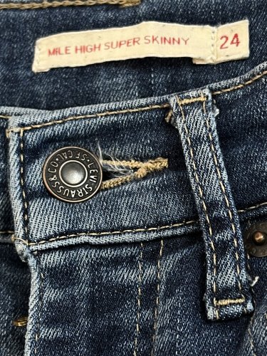 Skinny džíny LEVIS 82 % bavlna