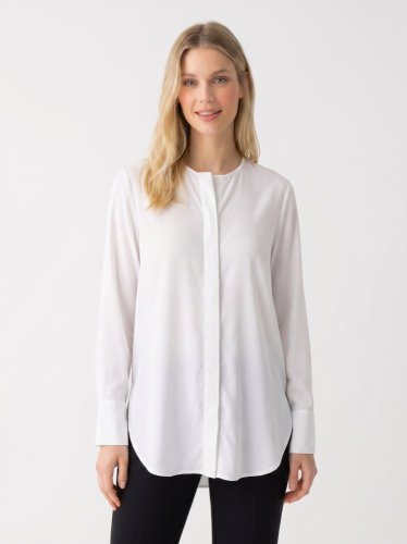 Prodloužená košile Massimo Dutti 100 % lyocel