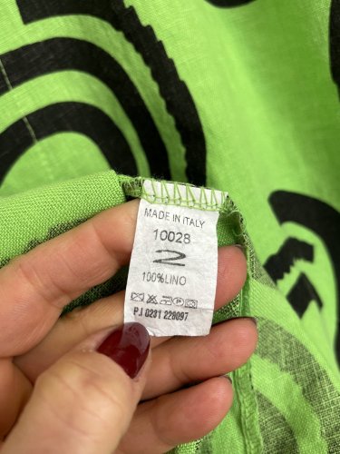 Oversize košile Made in Italy 100 % len