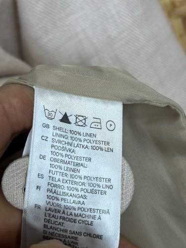 Lněné sako H&M 100 % len