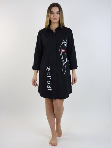 Košilové šaty New Collection 100 % bavlna
