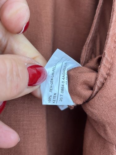Lněné šaty Benetton 100 % len