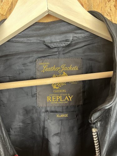 Pánská kožená bunda Replay 100 % kůže