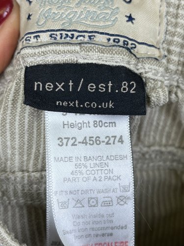 Dětské lněné kalhoty NEXT 55 % len 45 % bavlna
