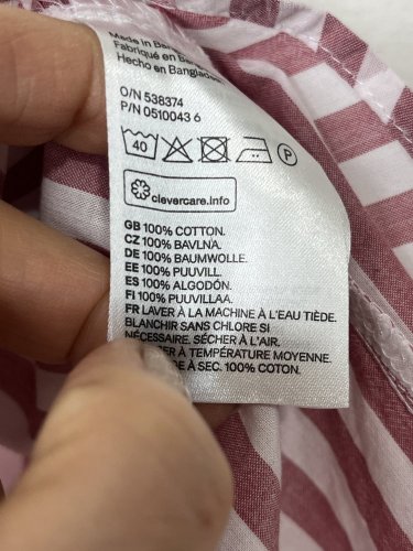 Bavlněná košile H&M 100 % bavlna