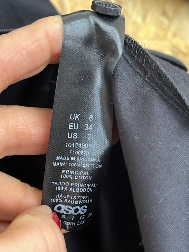 Košilové šaty ASOS 100 % bavlna