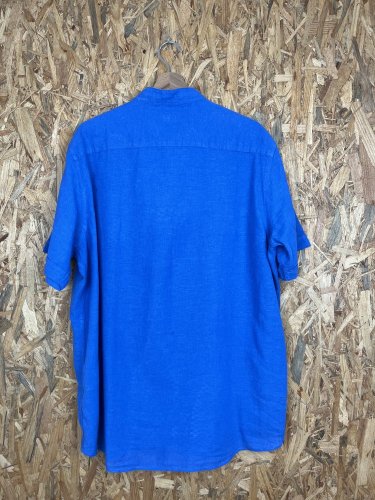 Přírodní košile Henson&Henson 55 % len 45 % bavlna