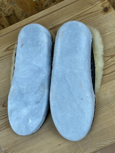 Kožené papuče Handmade 100 % kůže a 100 % beran