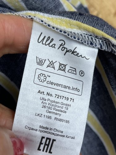 Oversize tunika Ulla Popken 100 % len