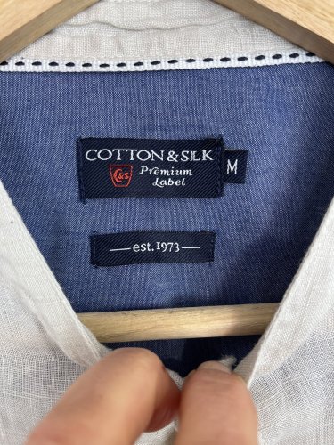 Pánská košile Cotton&Slk 100 % len