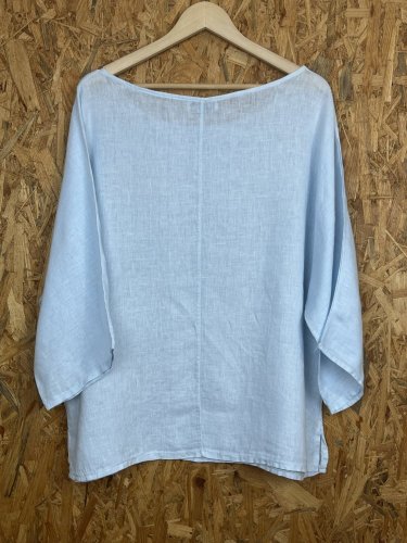 Oversize lněná tunika Made in Italy 100 % len