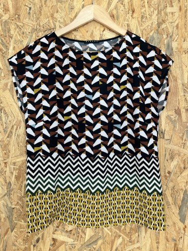 Tunika Sisley s podílem viskozy a polyamidu