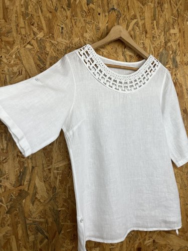 Lněná tunika Made in Italy 100 % len