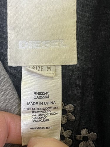 Přechodová bunda Diesel 100 % bavlna