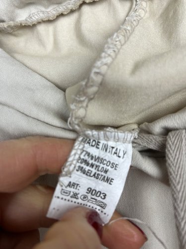 Elastické kalhoty Made in Italy 77 % viskoza