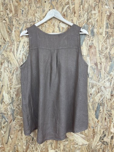 Lněný top Made in Italy 100 % len