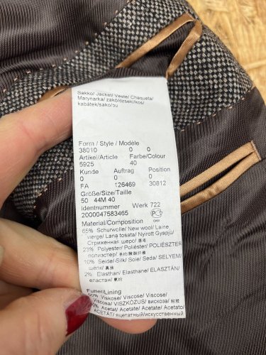 Pánské sako Daniel Hechter 65 % vlna 10 % hedvábí