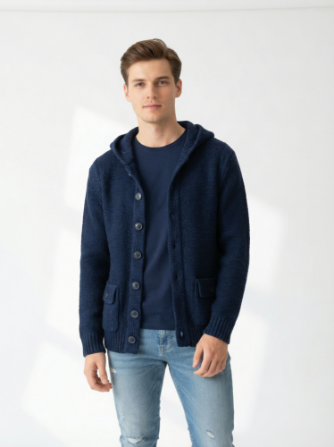 Vlněný kardigan Consenso 50 % vlna