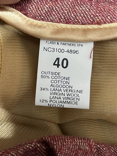 Sukně Made in Italy 50 % bavlna 34 % vlna