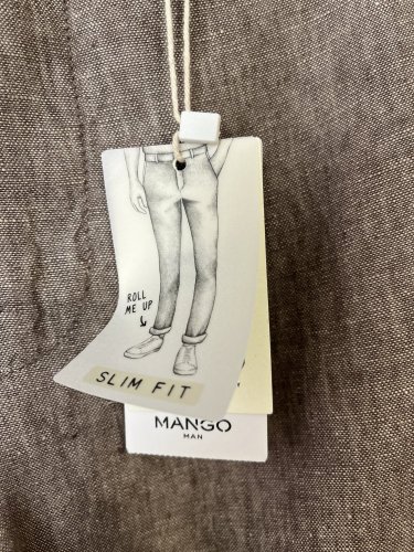 Pánské lněné kalhoty Mango 100 % len