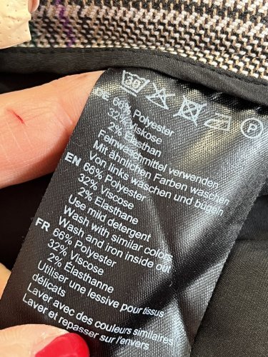 Kalhoty Hallhuber 66 % poylester 32 % viskoza