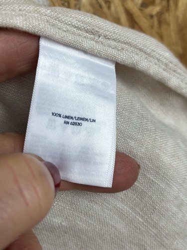 Lněný kabát Lands`End 100 % len