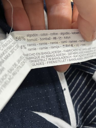Pánské kalhoty ZARA 56 % bavlna 44 % ramie