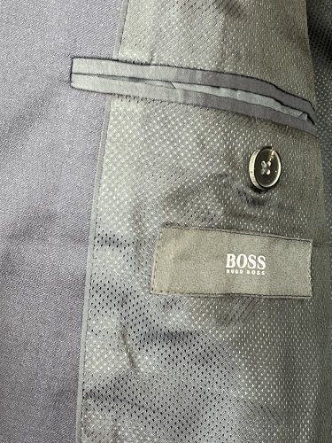 Námořní sako Hugo Boss 100 % vlna