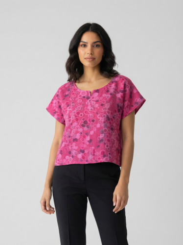 Crop tunika Naturalmente 100 % len