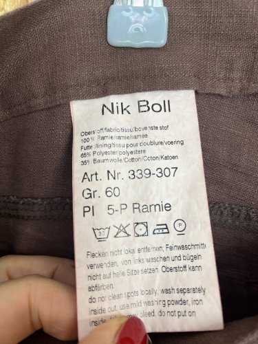 Pánské kalhoty Nik Boll 100 % ramie