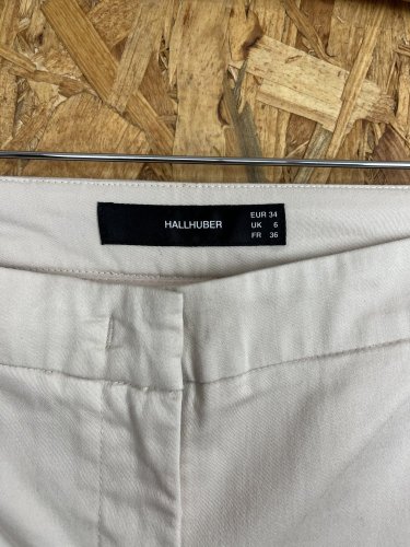 Přírodní kalhoty Hallhuber s podílem bavlny a elastanu