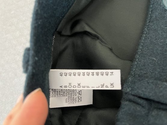 Vlněná sukně Made in Italy 75 % vlna